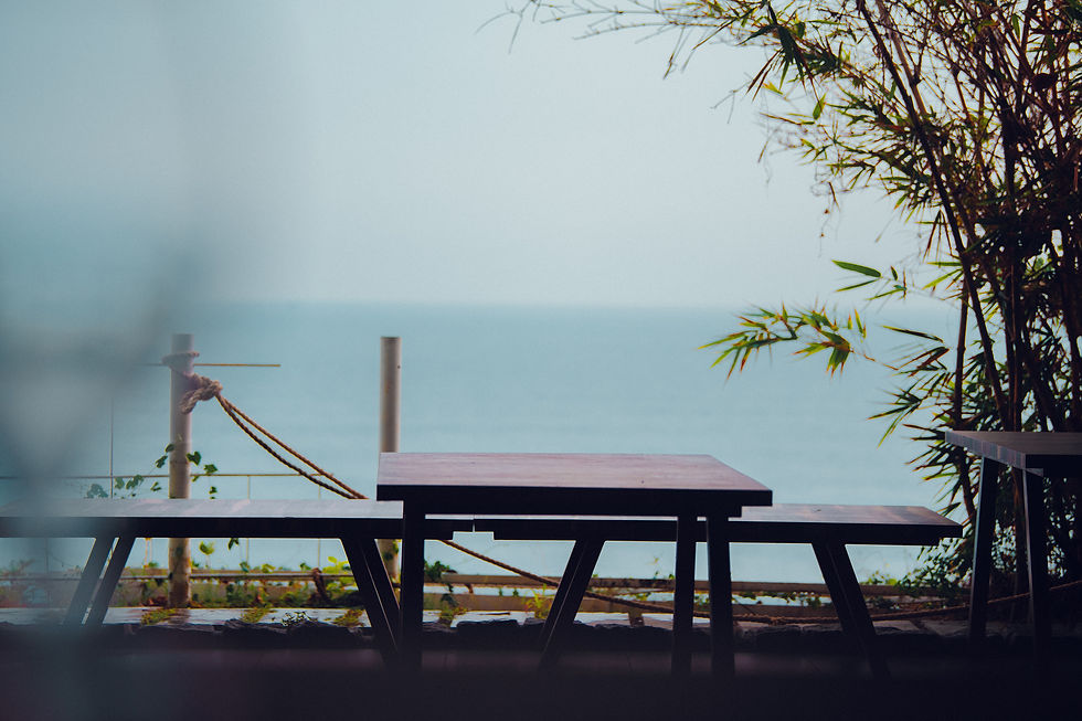 cliffside views in Varkala