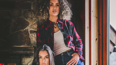 Modell fra Elementmodell byrå med cowboy hatter og klær fra starsandstripes figgjo. katalog bilder
