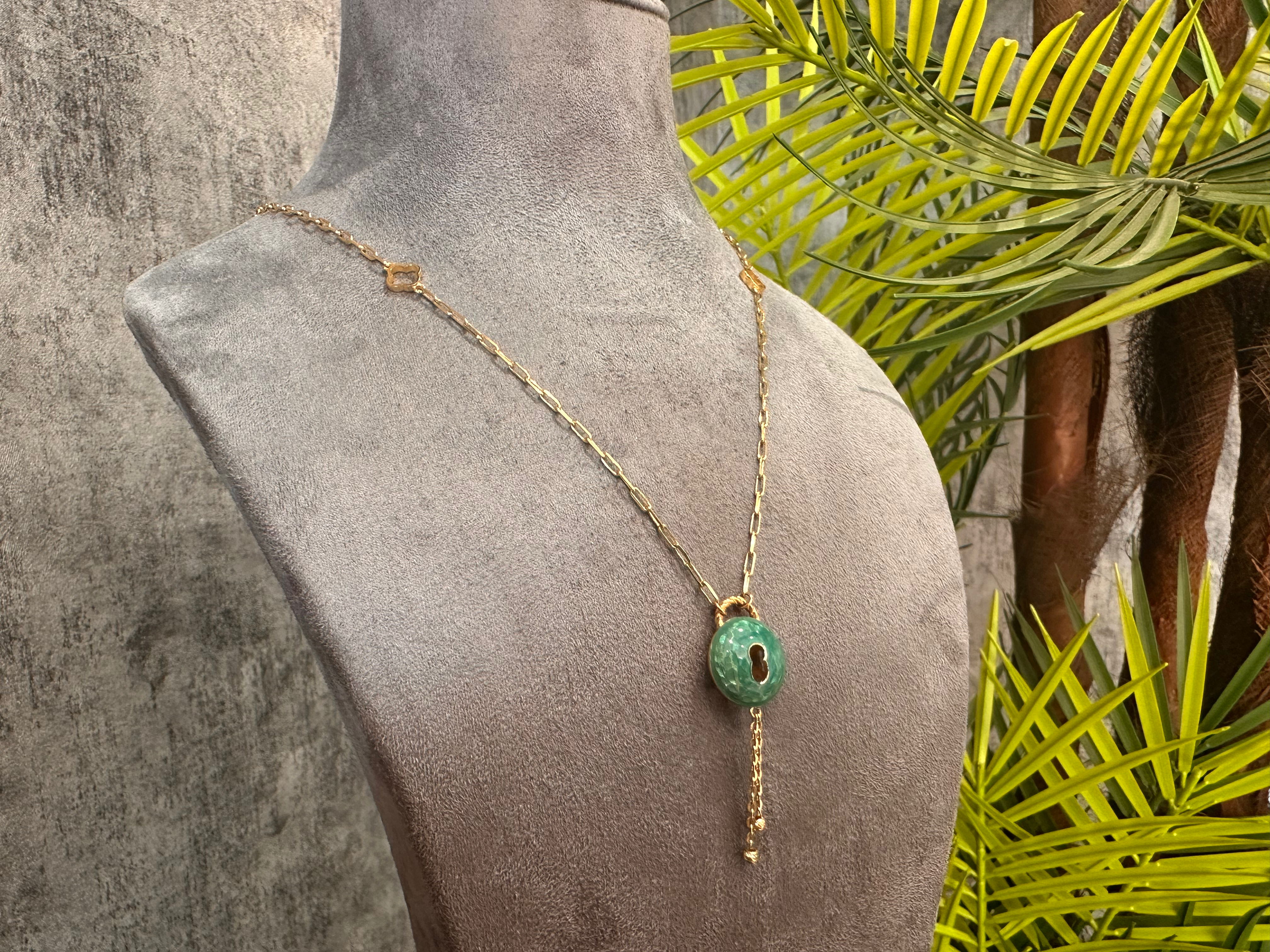 Chiave Verde – Yeşil Mine Anahtar Deliği Kolye