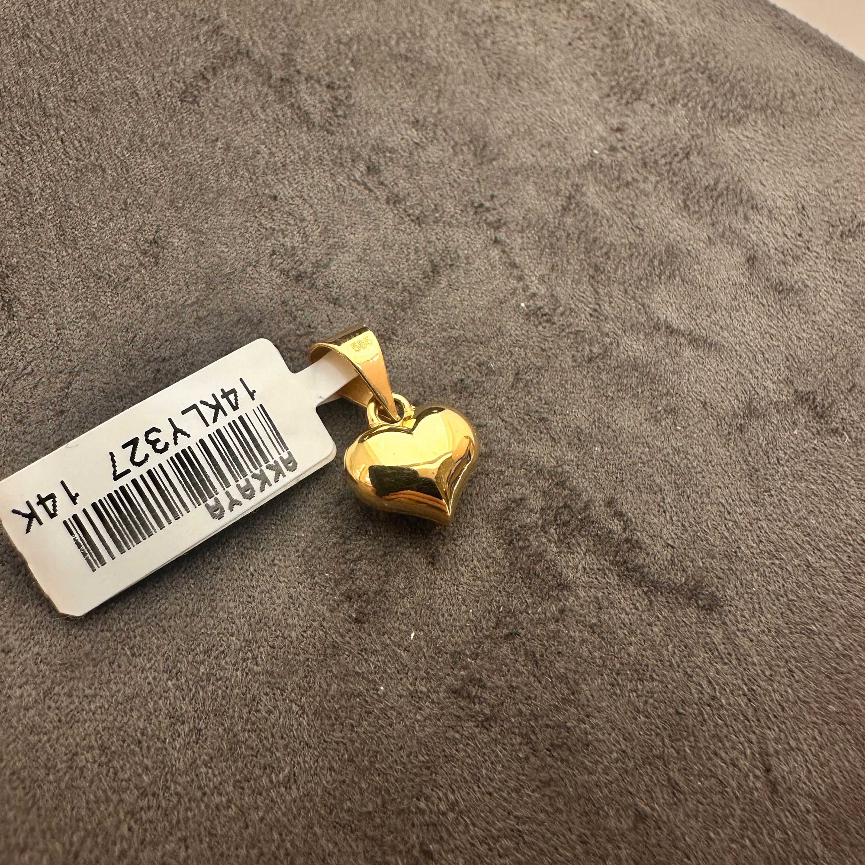 Minik Sevda – 14 Ayar Bombe Kalp Kolye Ucu