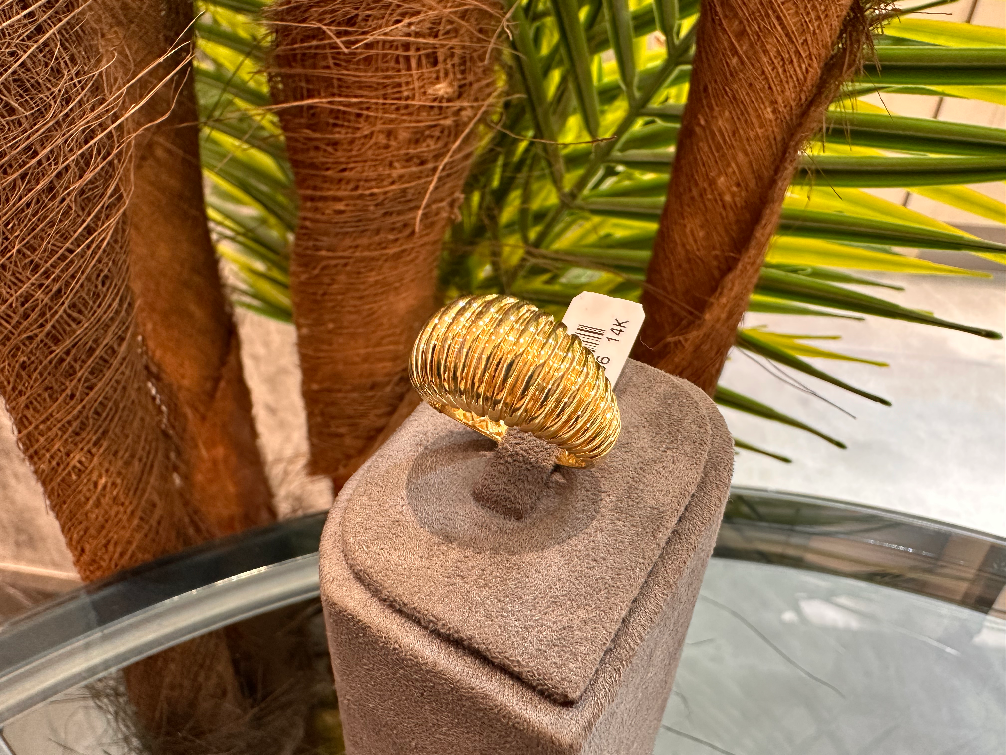 Alin – Oval Bombeli Altın Yüzük