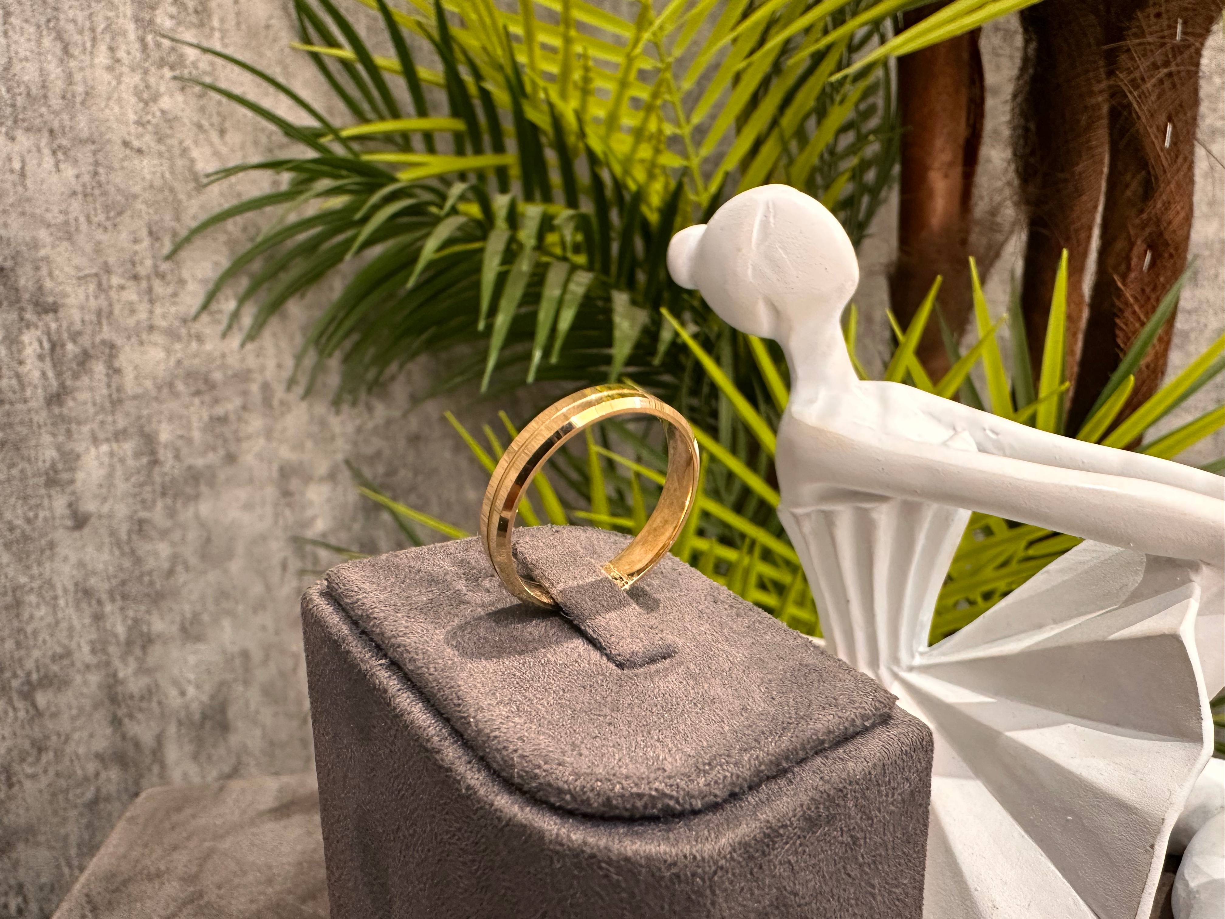 Duo Brillare – Özel Üretim 14 Ayar Çift Hatlı Altın Alyans