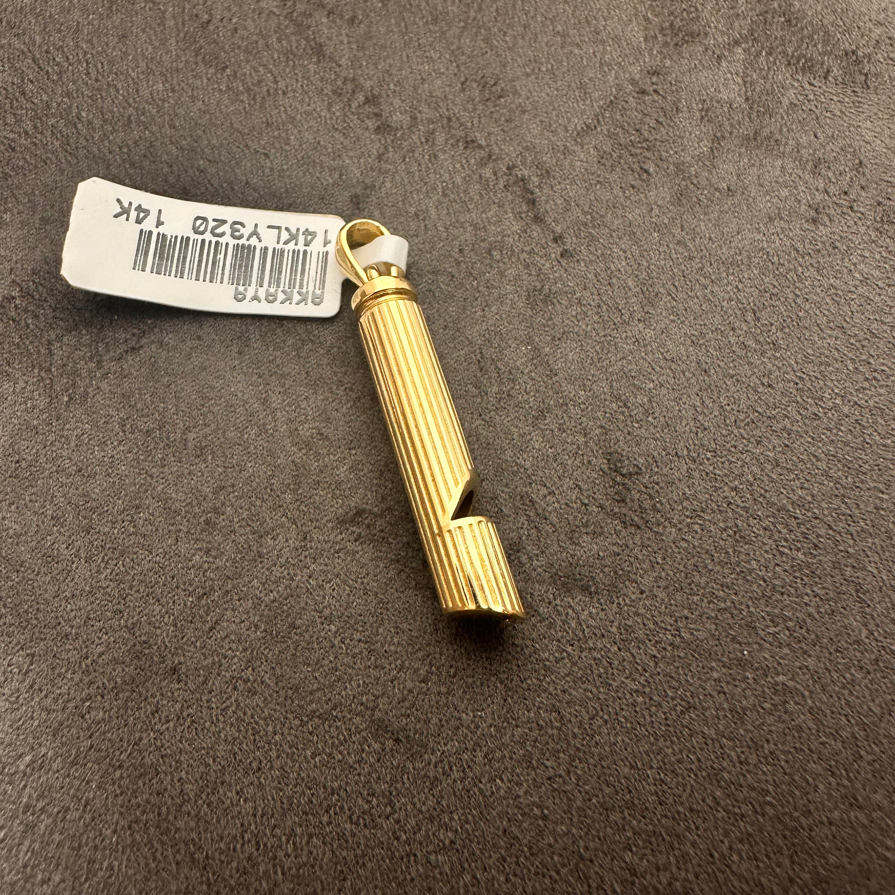 Golden Whistle – 14 Ayar Altın Düdük Kolye Ucu