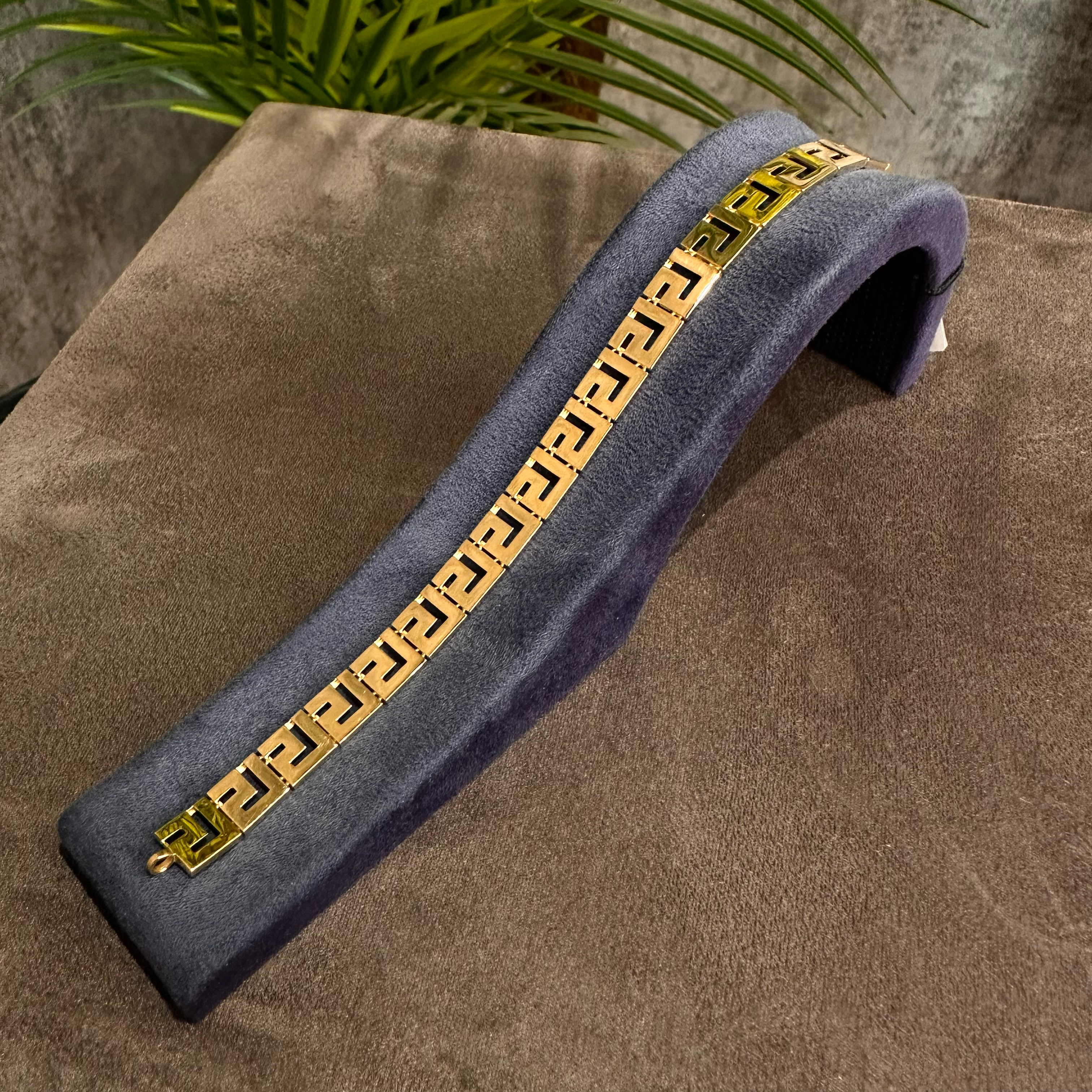 Zerre – Geometrik Motifli 14 Ayar Altın Bileklik