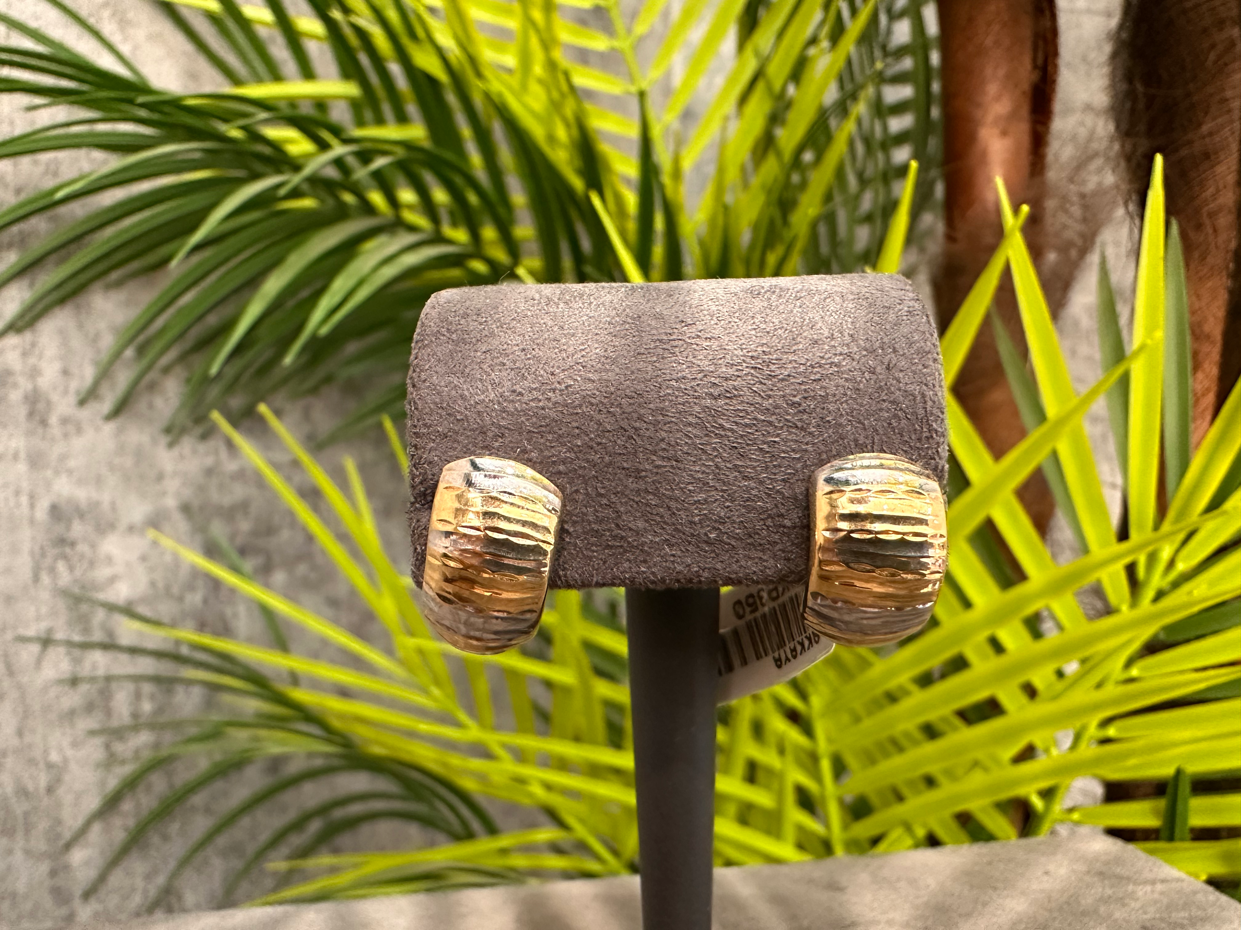 Orla – 14 Ayar Üç Renkli Altın Küpe