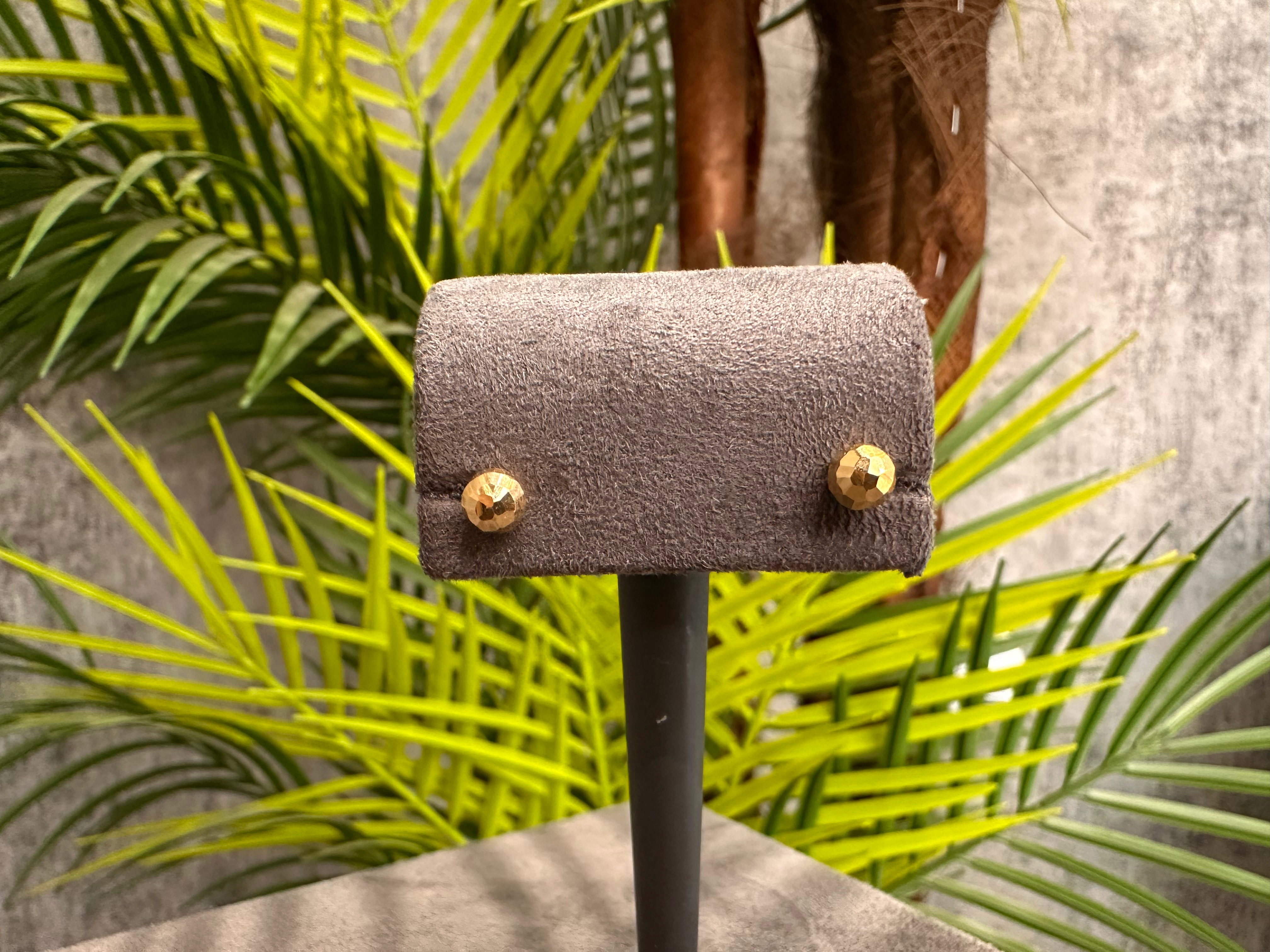 Tondo Disco – Facet Kesim Altın Çocuk Küpe