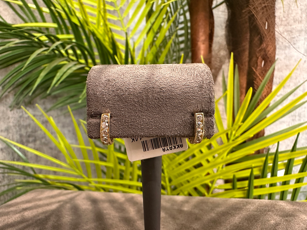 Siena Brill – 14 Ayar Iri Taşlı Çocuk Küpesi