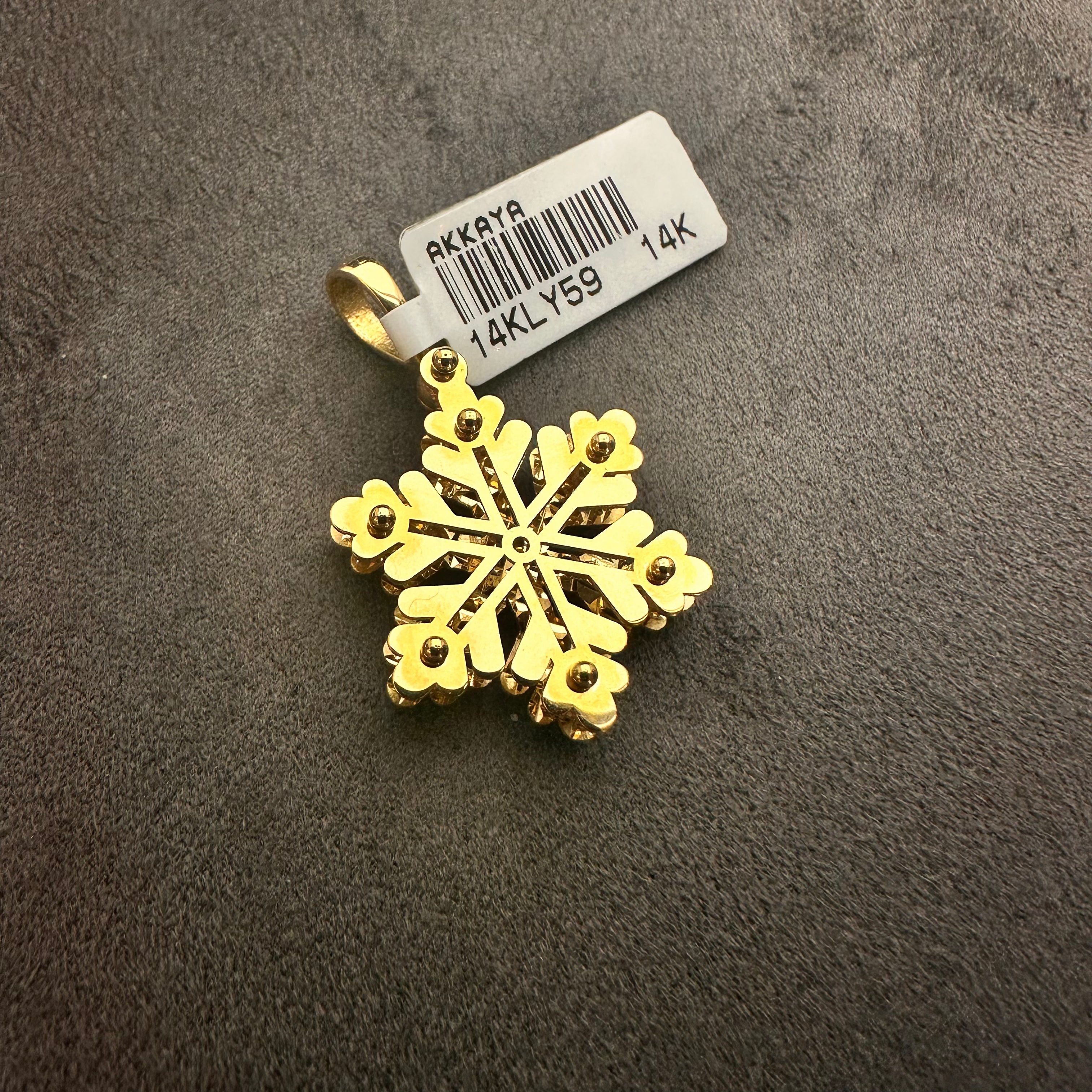 “Kar Tanesi” – 14 Ayar Altın Kolye Ucu