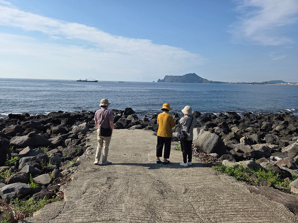 갈대화석이 발견된 자리도 가보고