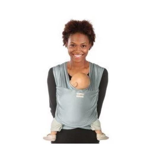 Fascia porta bebè in bamboo Tricot Slen Blue lunga 5,50 m alta 65 cm Babylonia