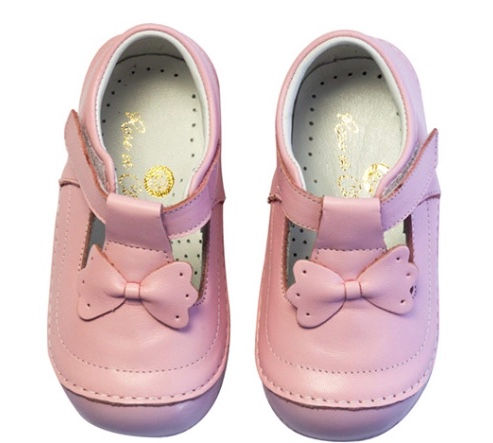 SOFT STEPZ Scarpina Primi Passi Classic Bow Pink - Rose et Chocolat