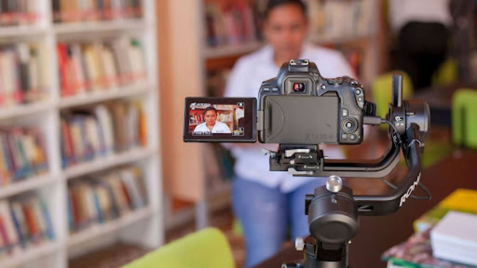 What is a feature film, a shoot in a liabrary