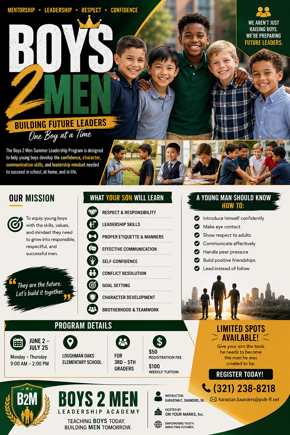 Boys2Men Summer Camp