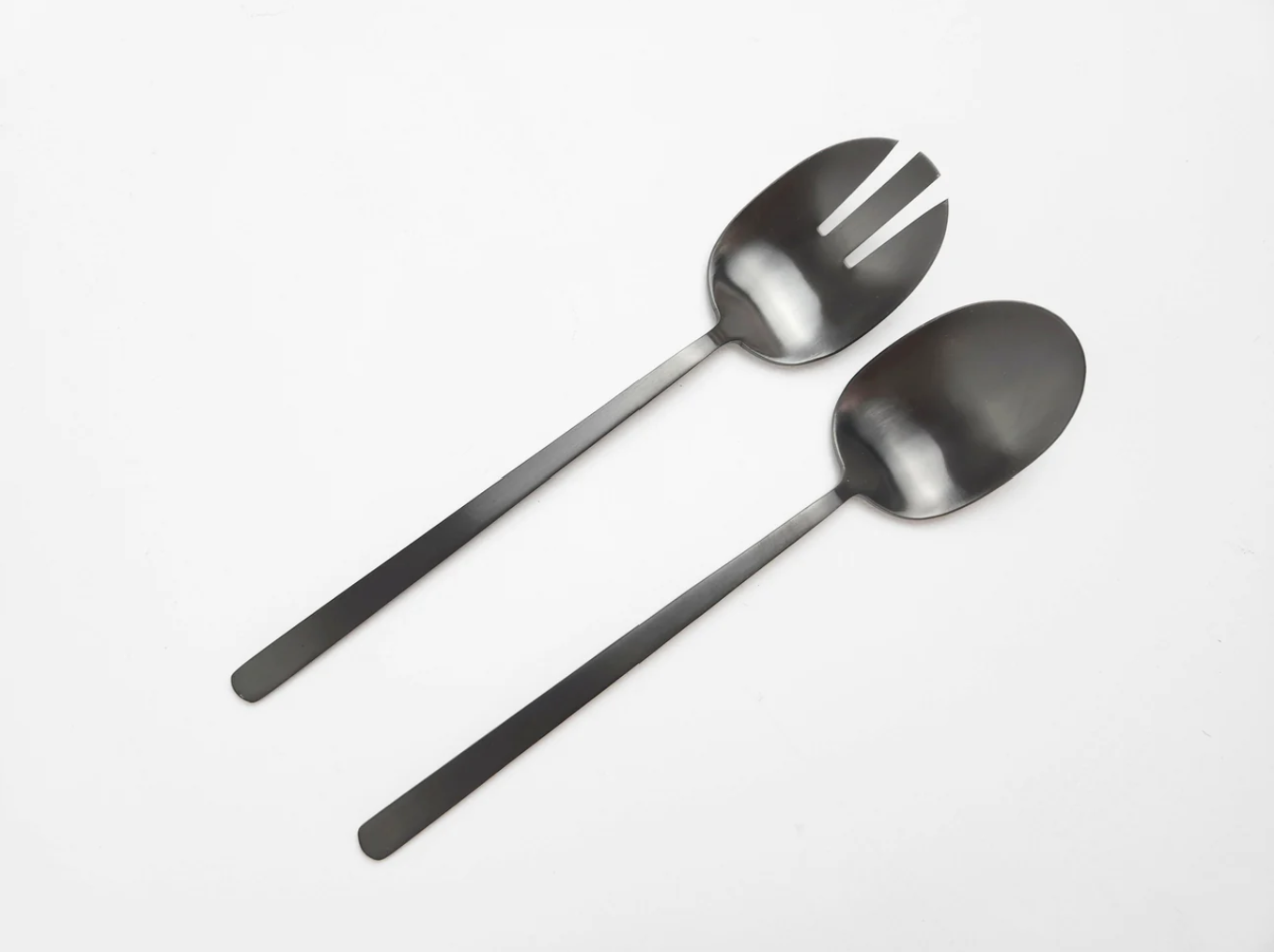 Gabel & Teller 2 Piece Salad Server Set Satin Black