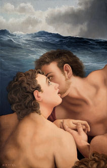 The Deep by Wes Hempel, figurative oil painting at William Havu Gallery, Denver.