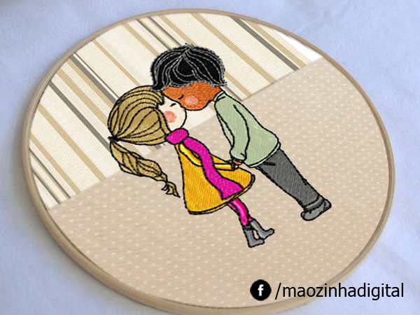 Miniatura: Matriz bordado casal LGBTQIAP+