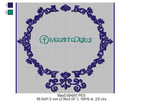 Matriz Moldura Arabescos