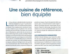 Spoon Conseil dans le magazine "Grandes cuisines"