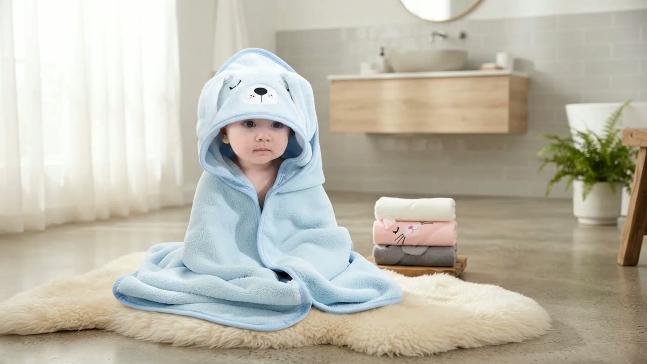 SnuggleBoo Hooded Baby Towel