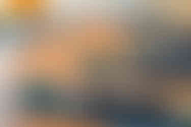 Blue yoga mats neatly aligned on a wooden floor, each with a support and two foam bricks.