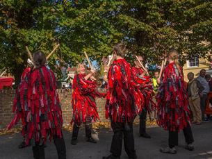 People dressed up for Titchfield Village Fayre