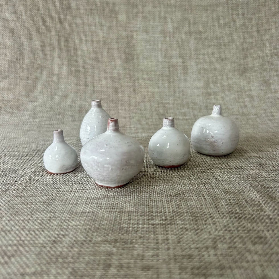 Miniature White Vase