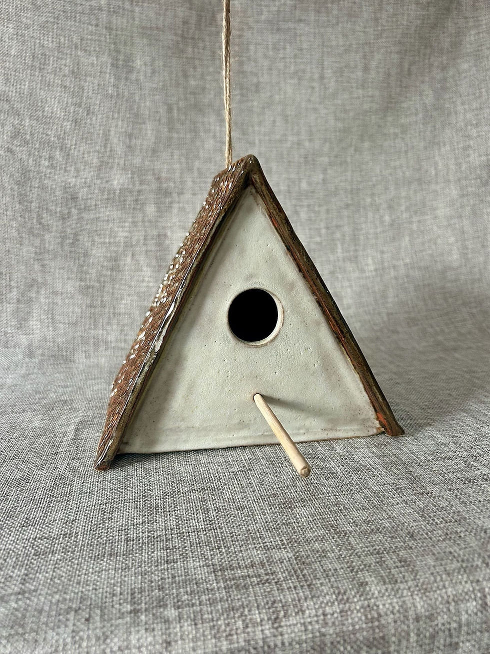 Stoneware Bird House