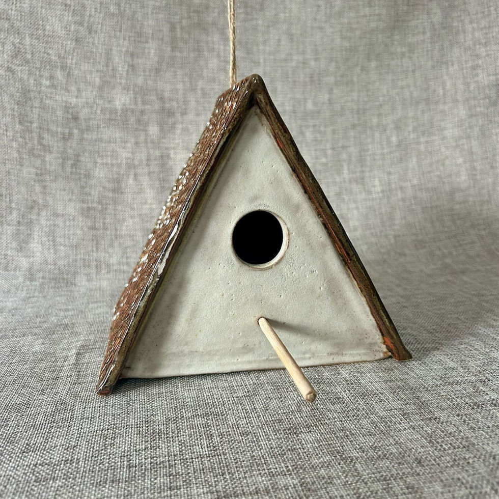 Stoneware Bird House