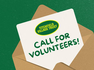 Illustrated envelope with letter that reads 'call for volunteers'