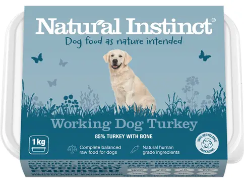 Natural Instinct dog food product. 