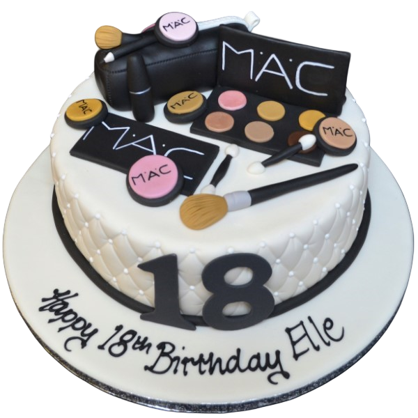 A stylish and eye-catching MAC Make Up stash cake, perfect for cosmetics lovers and beauty enthusiasts. Designed with meticulous detail and vibrant colors.