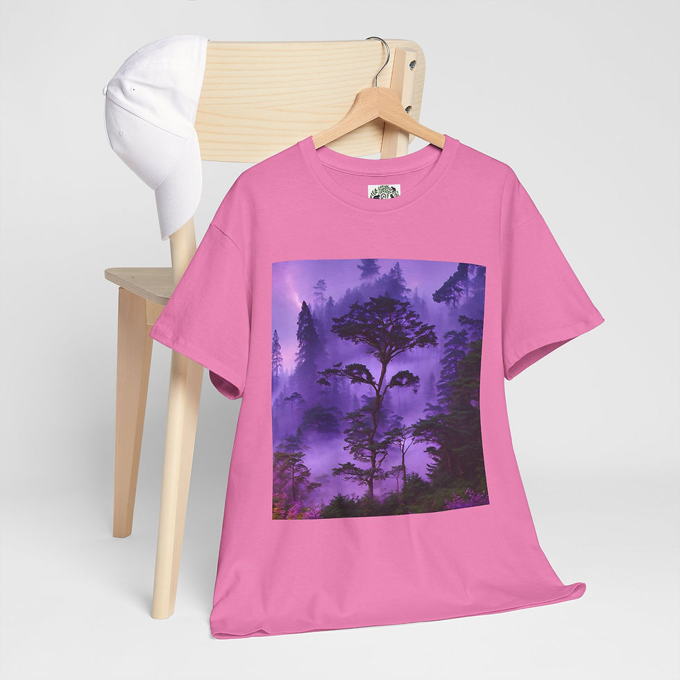 Thumbnail: Macaque Monkey Art out of Nature, Unisex Cotton Tee, Multiple Sizes & Colors