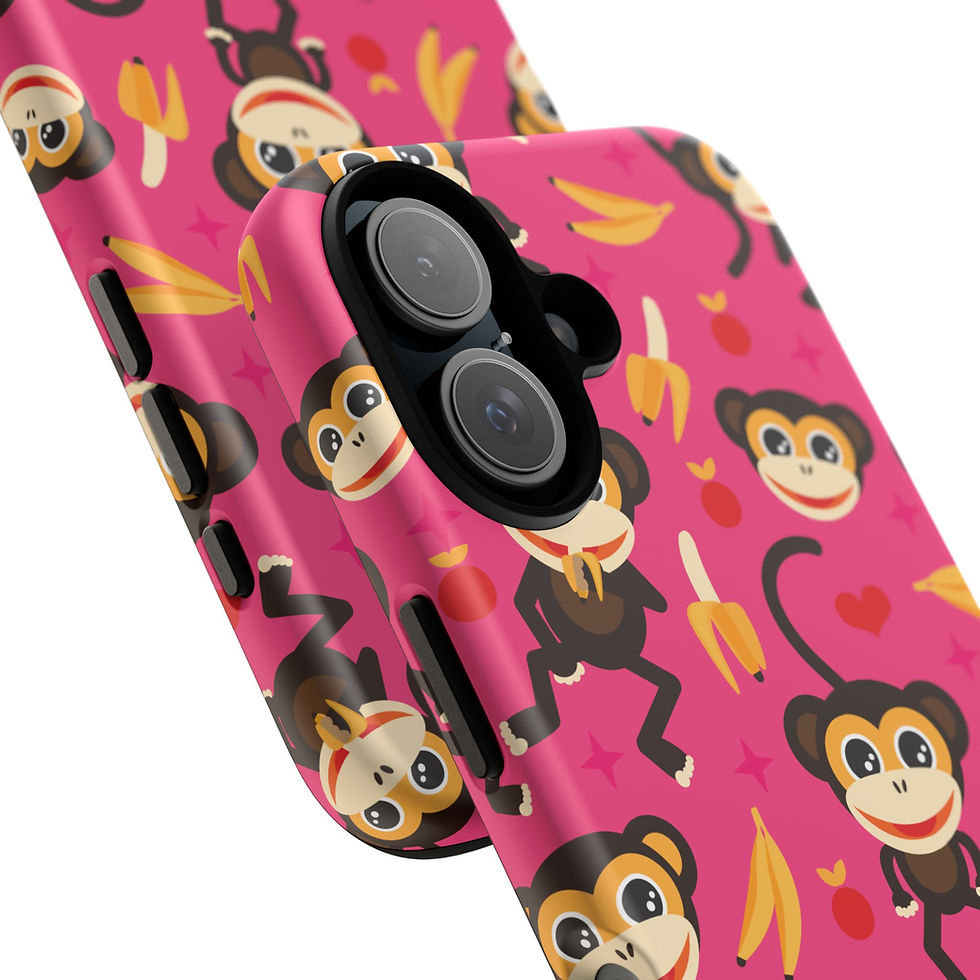 Thumbnail: Funky Monkey Phone Case -Monkey Phone Cover,Phone Accessory,Tough Protection
