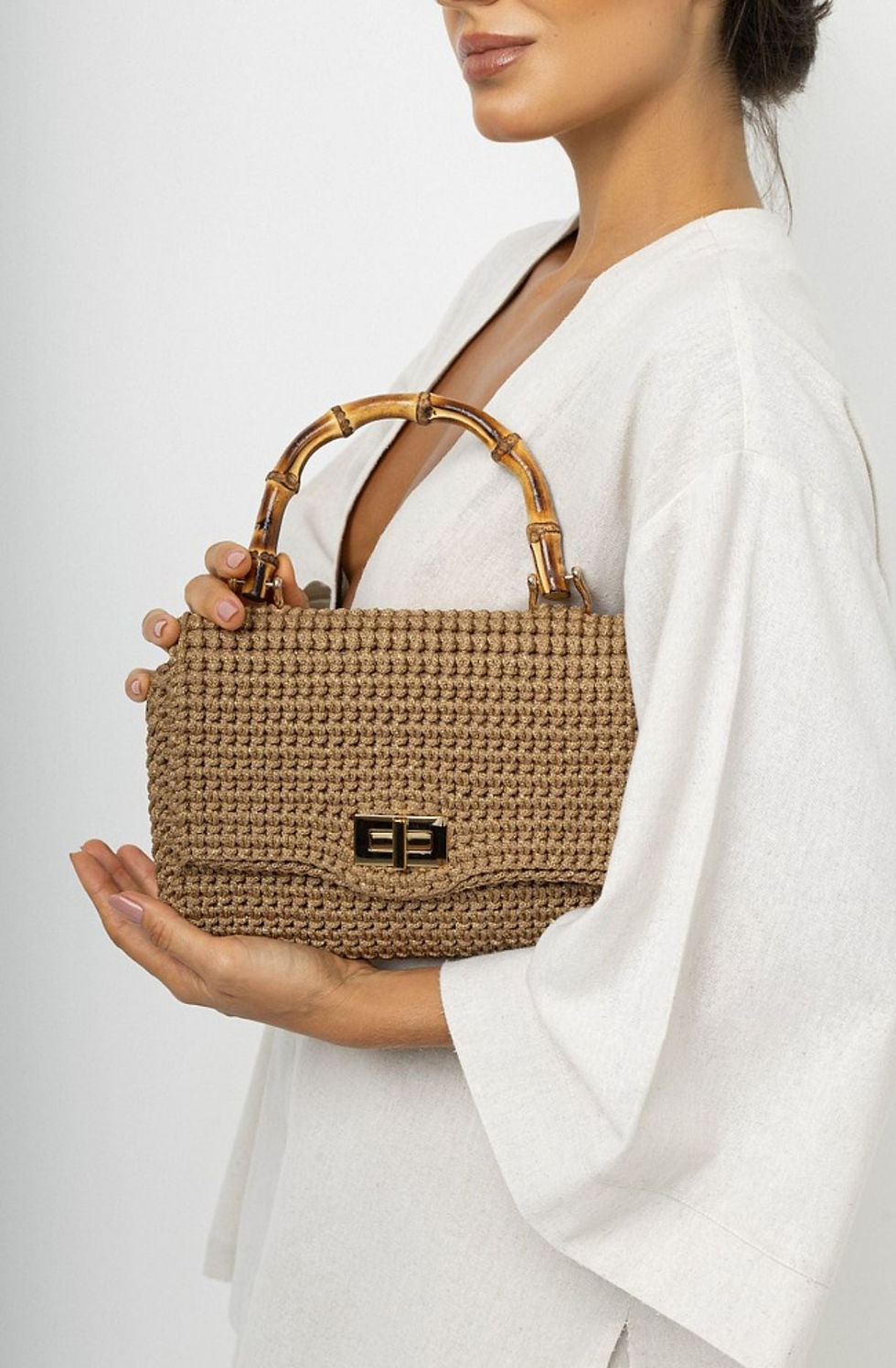 Thumbnail: Mara Brazil Serena Lurex Woven Bag