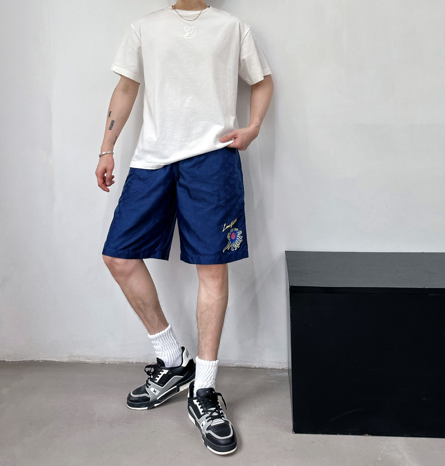 루*비통 모노그램 페이스 반바지