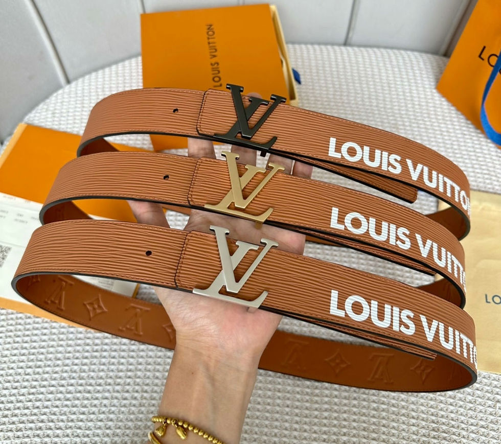 Thumbnail: 루*비통 LV 이니셜 리버서블 벨트 4cm