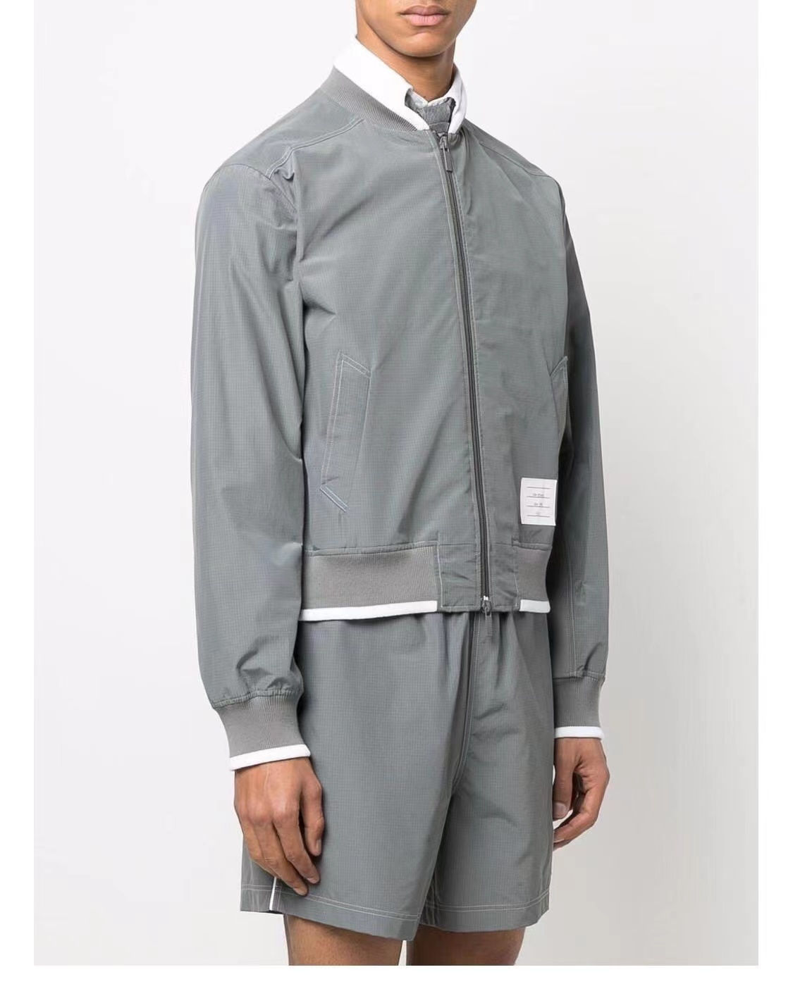 톰*라운 탑스티치 지퍼재킷