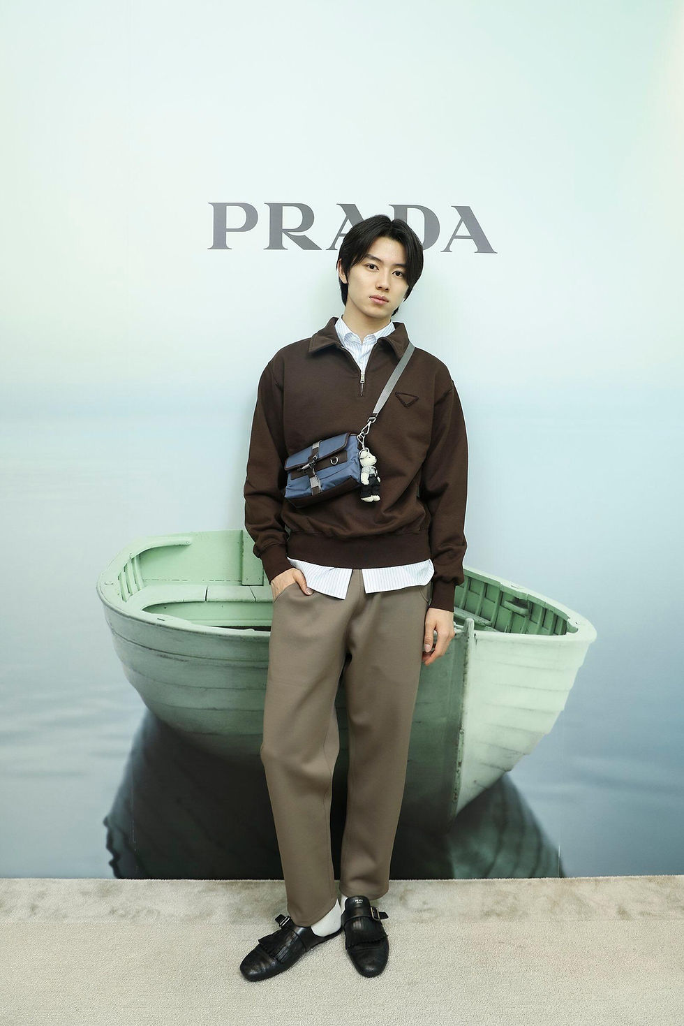 섬네일: 프*다 코튼 플리스 폴로 셔츠