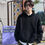 Thumbnail: 펜* 검은색 코튼 스웨트 티셔츠