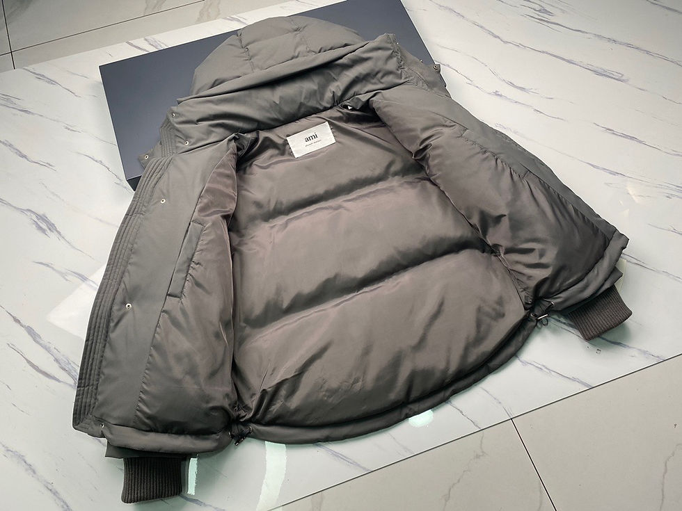 Thumbnail: [제작] 아* 오버사이즈 하트로고 패딩자켓 (2colors) - H21OW200