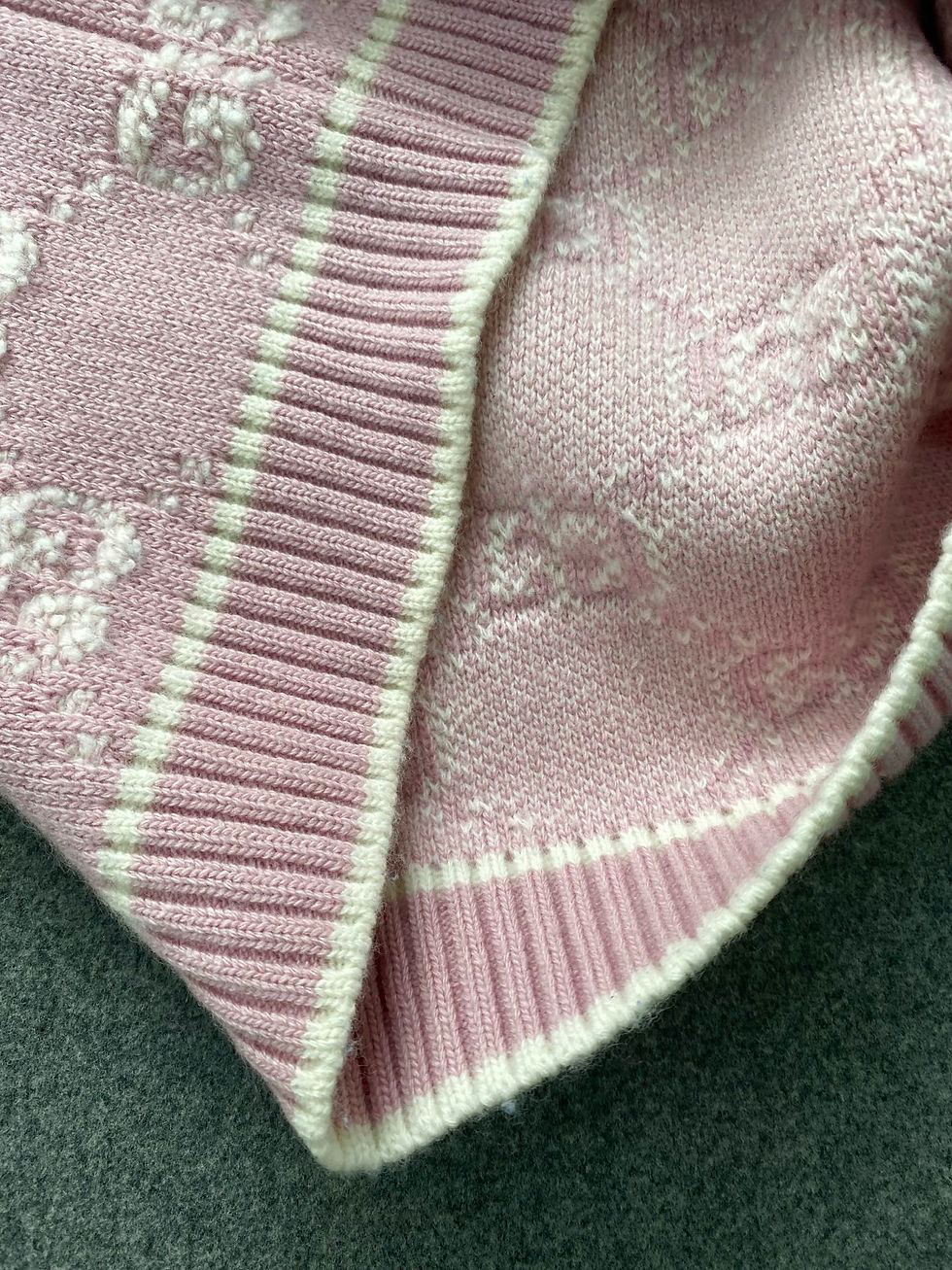 섬네일: 구* GG 울 부클레 자카드 가디건