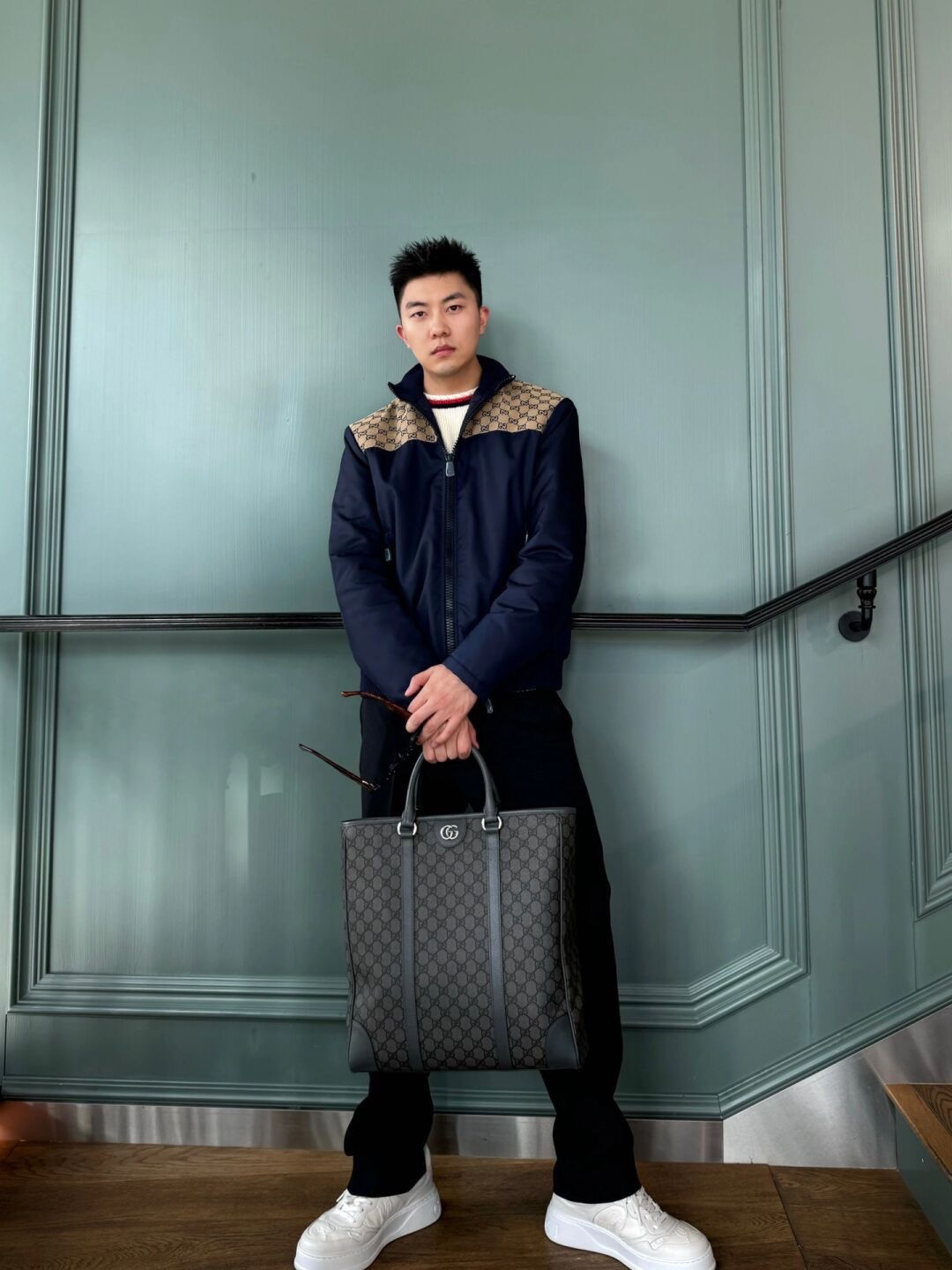 구* 나일론 켄버스 집업 재킷