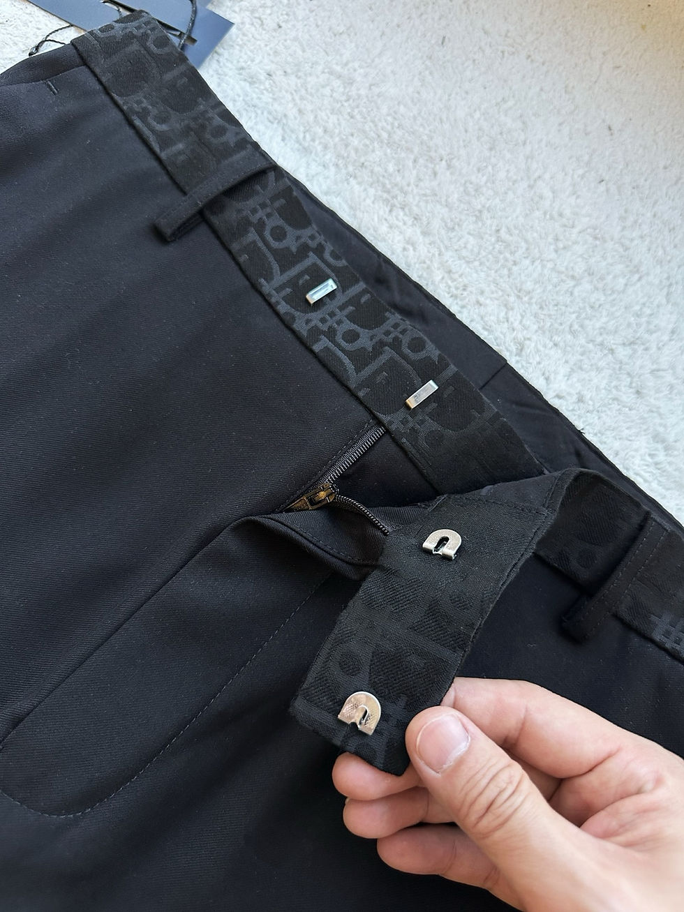 Thumbnail: 디* 오블리크 비대칭 숄 칼라 슈트