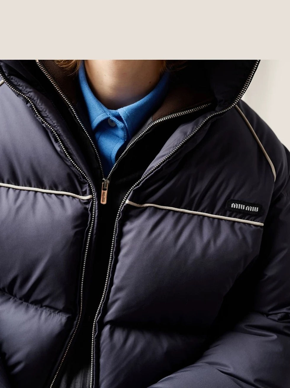 섬네일: 미*미우 테크니컬 폰제 다운 재킷