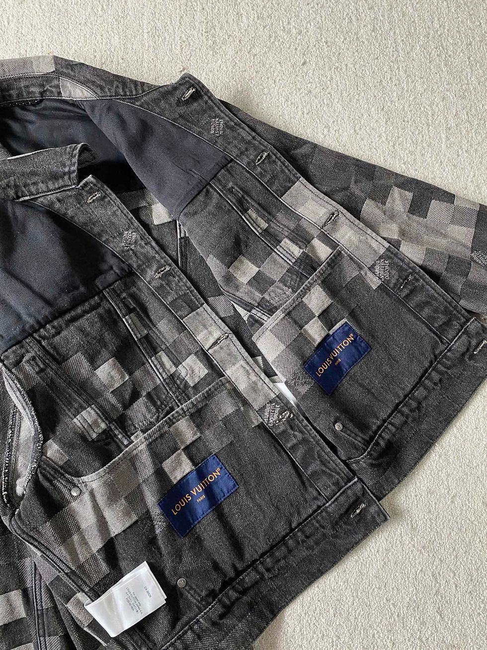 Thumbnail: 루*비통 다모플라주 데님 재킷