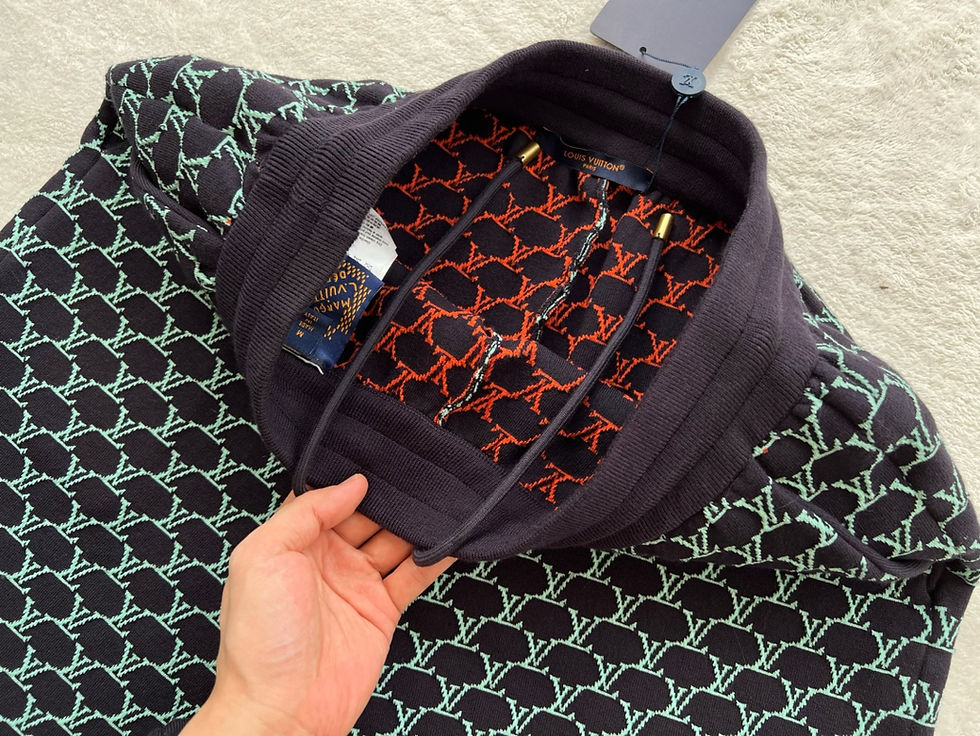 Thumbnail: 루*비통 더블 페이스 코튼 저지 보머 세트