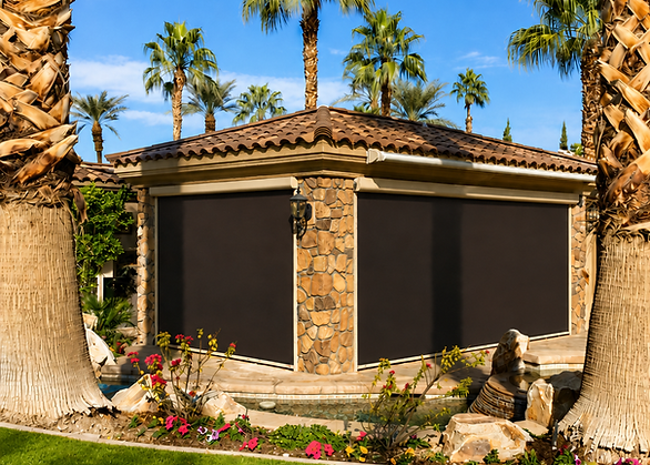 having solar screens you can enjoy your space and your view while keeping your house look