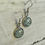 Thumbnail: Whispering Leaves Glass Cabochon Earrings