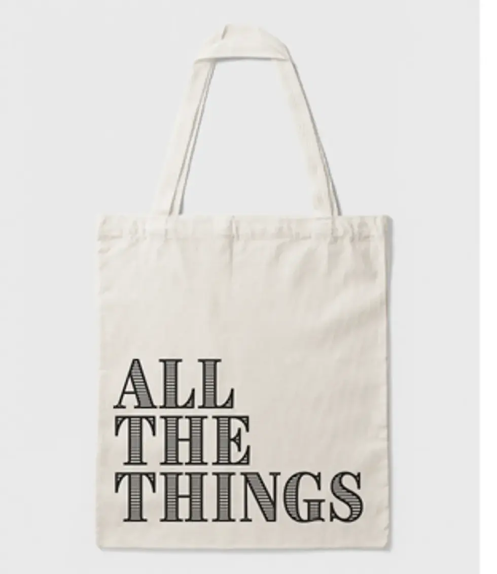 Thumbnail: All the Things Tote Bag – Canvas Shopper Tote