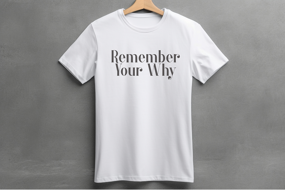 Thumbnail: Remember Your Why T-Shirt – Positive Vibes Motivational Graphic Tee